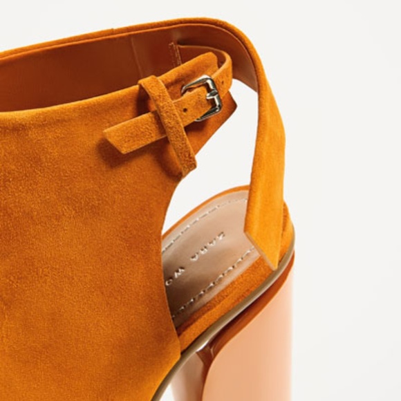 Zara Flat Leather Ankle boots Size:Uk3(36) Uk4(37)❌ Sale  Zara slingback leather ankle boots